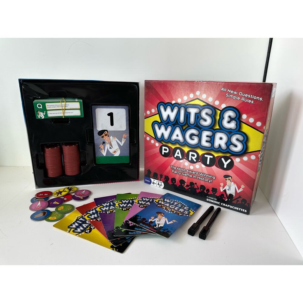 Board Game Wits and Wagers Party Game age 8+, 4+ players